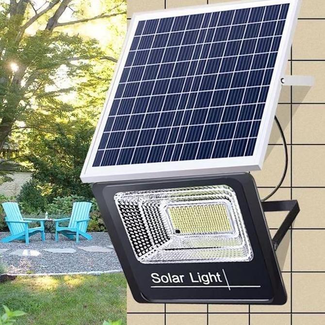 Lansungkirim- Lampu Tenaga Matahari 100O Watt 1000 Wlampu Tembak Tenaga Surya Solar Panel 1000Watt G