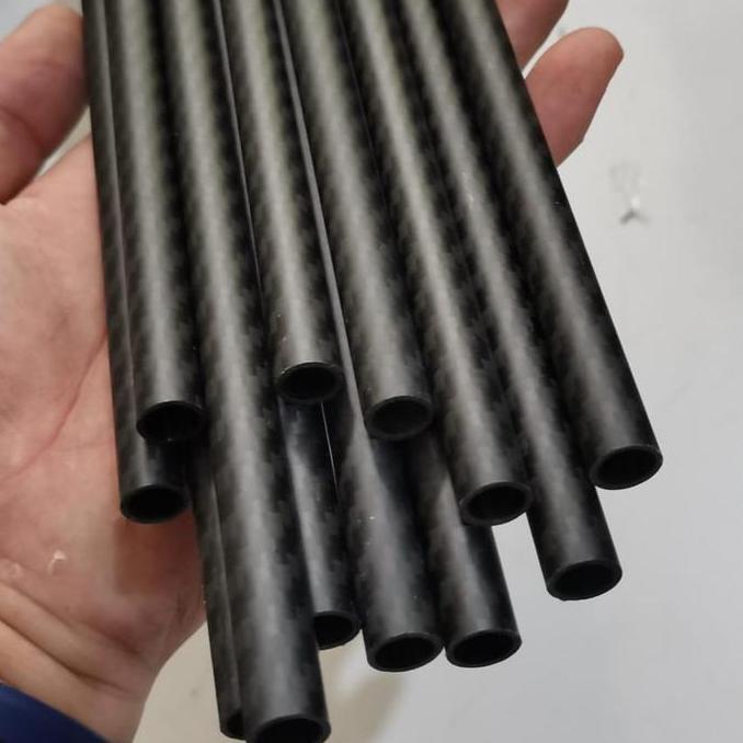 Lansungkirim- 1Meter Pipa Karbon Carbon 10X8Mm 10Mm X 8Mm Spar Carbon 3K Dof Doff Rc
