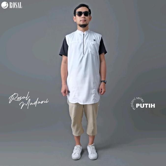 Rompi Sholat pria - Rompi shalat solat ROSAL - rompi koko kurta pria cowok - Rosal Madani [terbaik]