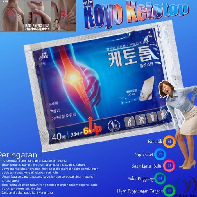 Cod,Bisa- Ketotop Koyo Plaster Patch Korea 100% Original