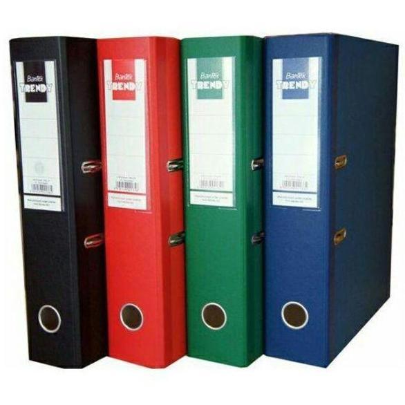 Doxdoc- Ordner Bantex Trendy Warna Hitam Merah Hijau Biru Folio 1776 7Cm