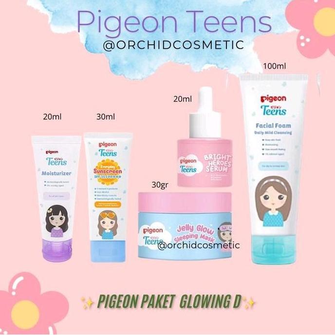 Cod,Bisa- Pigeon Paket Skincare Remaja/Skincare Pencerah Remaja