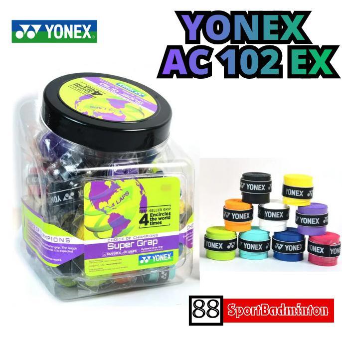 Yonex Grip AC 102 EX / Wet Super Grap - Grip Karet Grip Raket Badminton Tennis Original Yonex