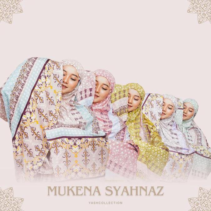 Otwkirim- Mukena Dewasa Traveling Bali Mukenah Syahnaz Panjang Standard Rayon Motif Lembut Nyaman At