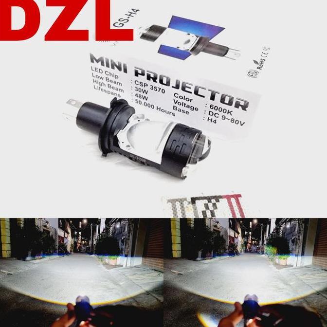 Lampu utama led mini h4 vinyx gs H4 projector gs-h4
