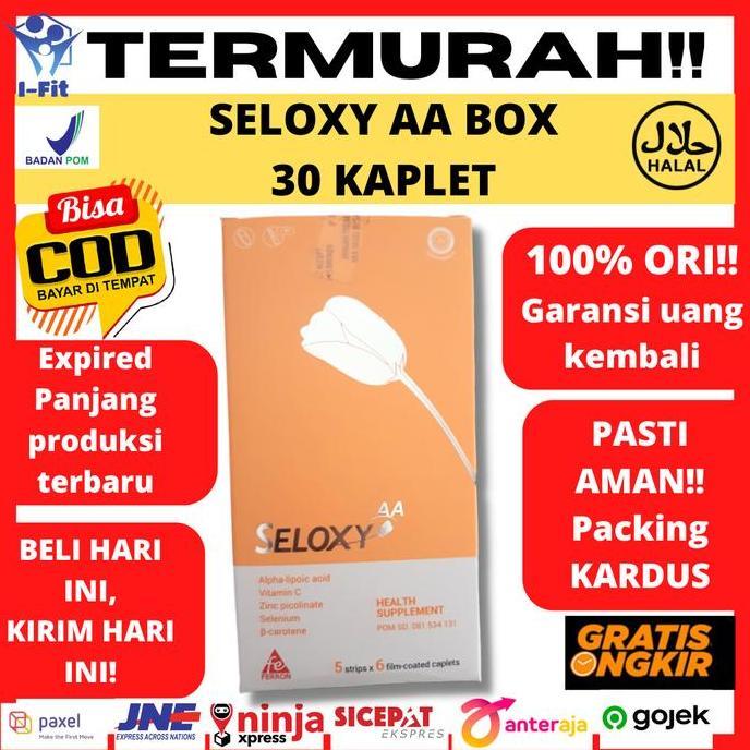 Cod,Bisa- Seloxy Aa Box Isi 30 Kaplet Vitamin A Vitamin C Antioksidan
