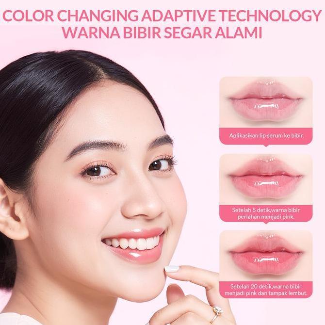 Bytcwr- BpomBioaqua Lip Serum Warna Bibir Pink Alami Ribuan Orang Ribuan Warna Serum Bibir Untuk Bib