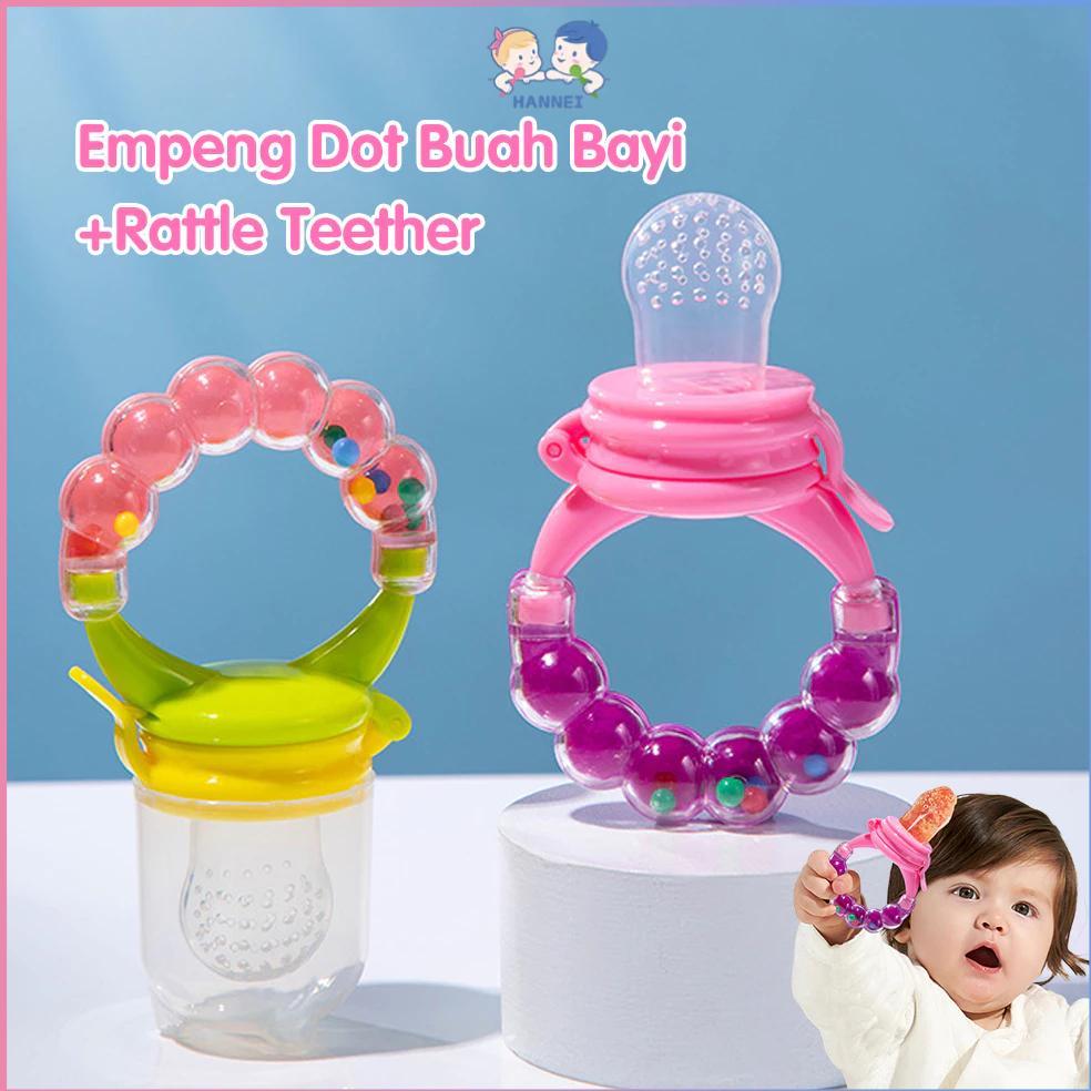 CUCI GUDANG Hannei Dot Buah Bayi Fruit Feeder Empeng Dot Buah Anak Bayi Rattle Teether Kompeng Pacif