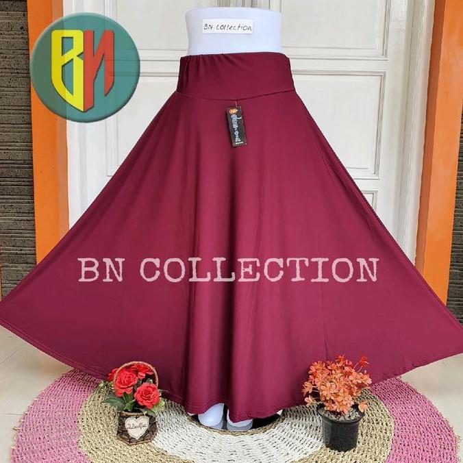 Pastikirim- Rok Spandek Jersey Model Payung Super Jumbo / Rok Joda