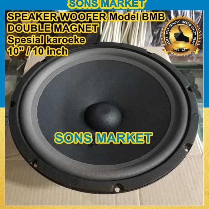 Speaker WOOFER 10 inch DOUBLE magnet 10inch 10" spesial karaoke model BMB