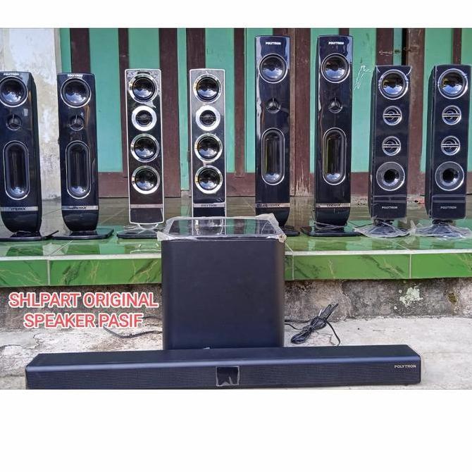 speker speaker TOWER SATELIT SOUNDBAR POLYTRON SUARA BAGUS SUBWOFER