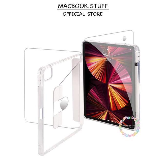 Hard Case IPAD Full Acrylic With Pen Holder for IPAD AIR 3 4 5 / IPAD GEN 7th 8th 9th / IPAD PRO 11 