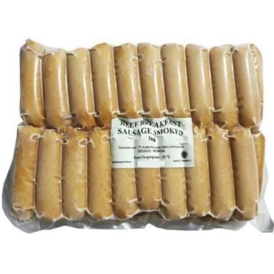 Rouge- Kansas Smoked Beef Breakfast Sausage Sosis Sapi Asap 1Kg