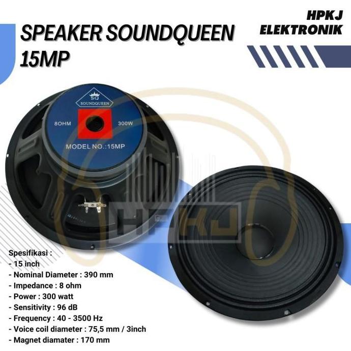 SPEAKER KOMPONEN SOUNDQUEEN 15MP 15INCH Speaker sound queen 15 mp