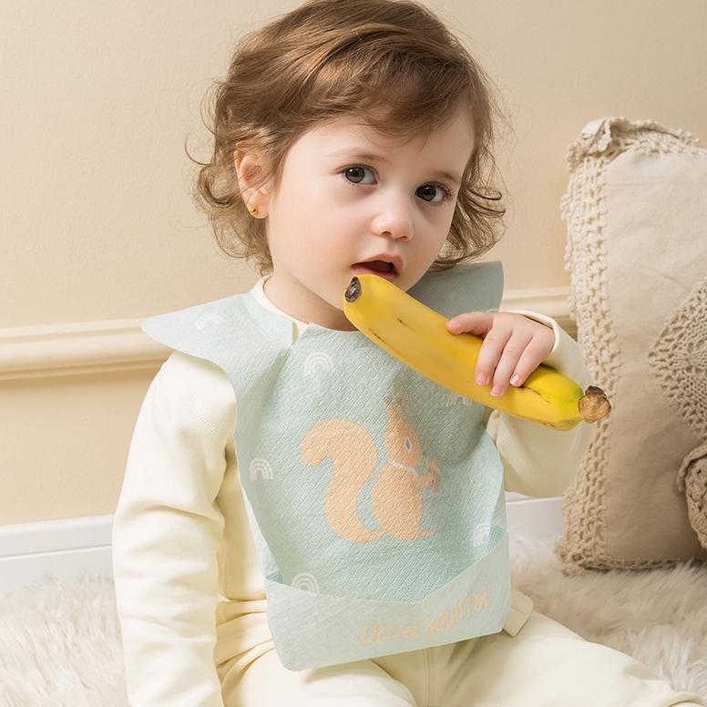 HOT PRODUCT 6 PCS DISPOSABLE BABY BIB / CELEMEK BAYI WATERPROOF LUCU PR0278