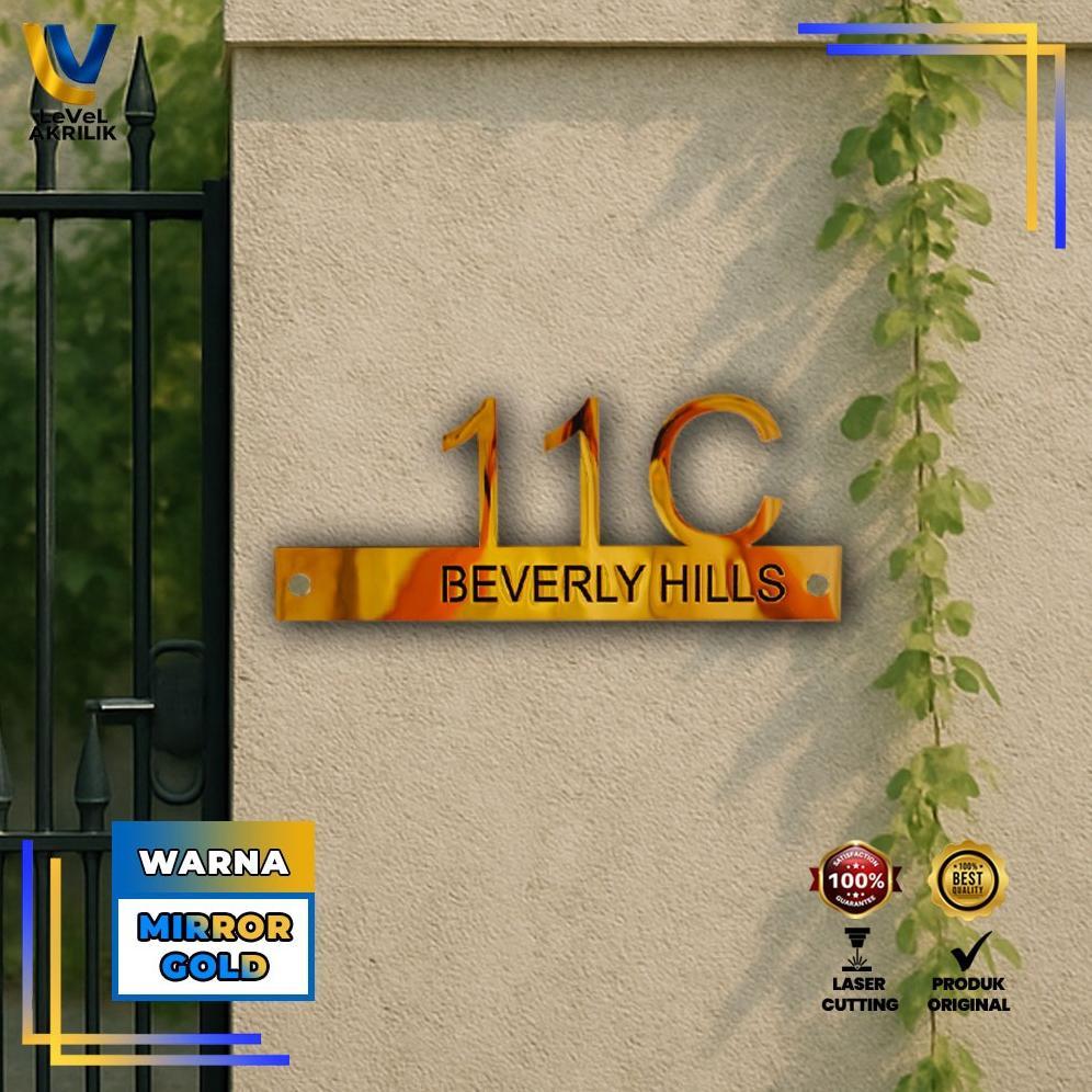 PLAT NOMOR RUMAH AKRILIK CUSTOM / PLAT RUMAH MINIMALIS / NOMOR RUMAH MINIMALIS