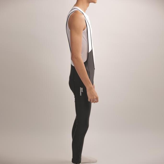 Common Spot Basic Bib Long - Black White - Celana Bib Sepeda Panjang