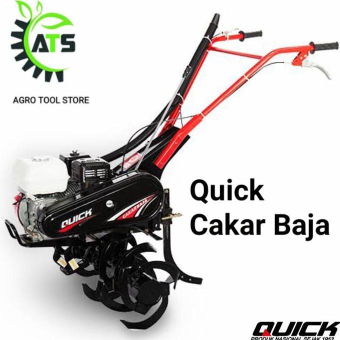 Mesin Traktor Bajak Sawah Quick Cakar Baja GX200 atau GX160 Blade B S