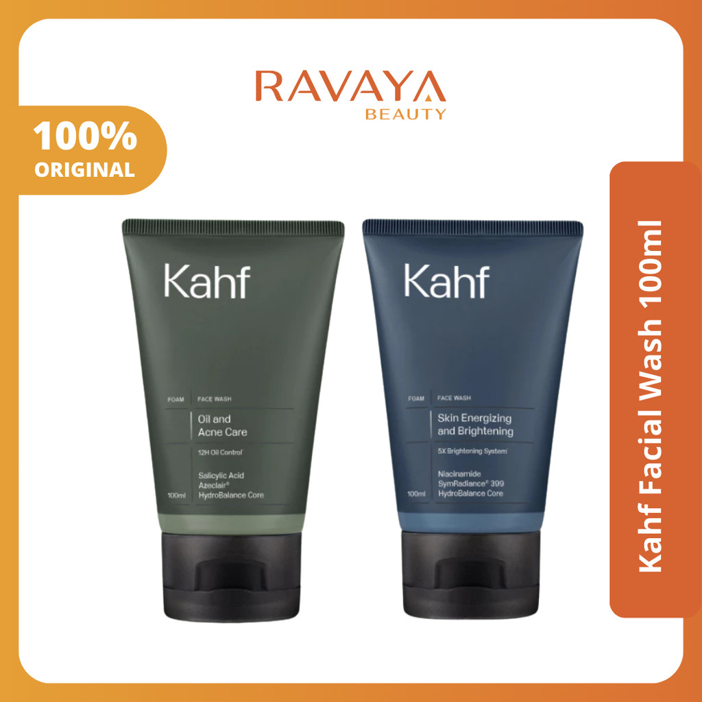 Kahf Face Wash Skin Energizing and Brightening / Oil and Acne Care / Acne & Pore 100 ml - Sabun Cuci