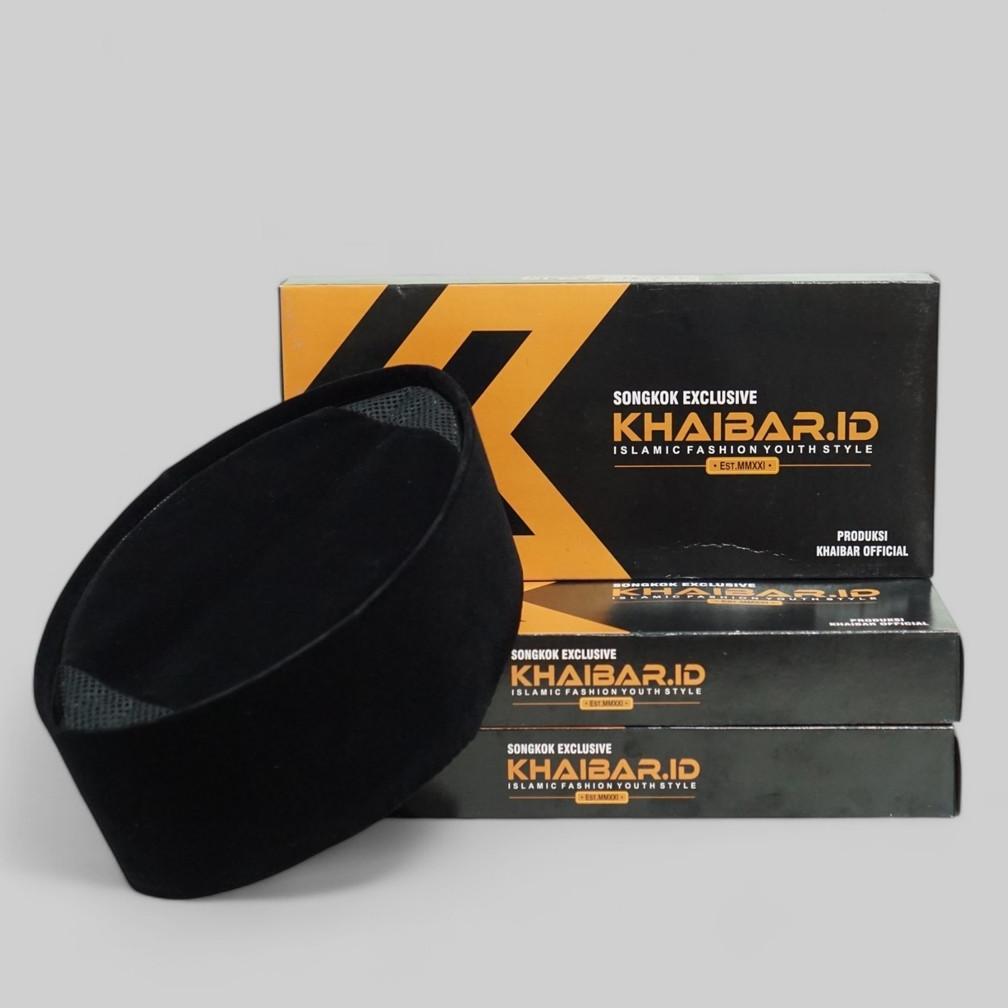 PREMIUM PECI SONGKOK HITAM POLOS AC KOPYAH DEWASA DAN PECI HITAM ANAK SONGKOK PRESIDEN TINGGI 9