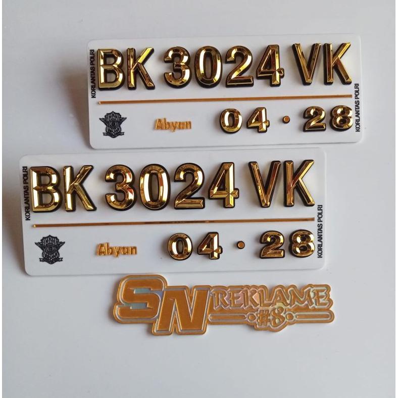 COD Plat Nomor timbul sultan baut tanam sepeda motor, plat nomor timbul angka, plat nomor sultan mot