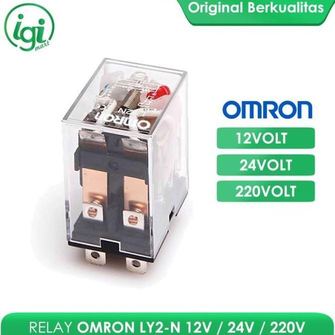 Bestone- RELAY LY2 12V OMRON / RELAY LY2N 24V OMR / RELAY LY2-N 220V 8 PIN