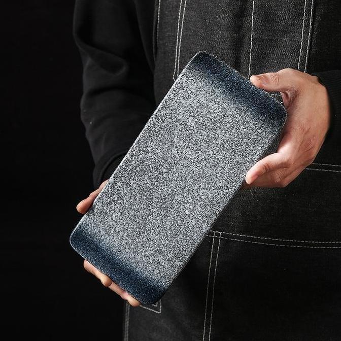 MARU Sushi plate/Long plate/Piring datar keramik/Piring sushi/Piring style jepang