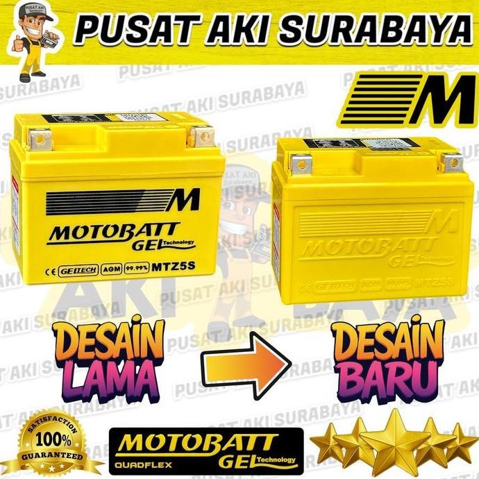 Motobatt Mtz5S Accu Gel Vario Old 110 Beat Aki Motor Beat Karbu Supra 125 Vario 110 Vixion Nvl Kggz5