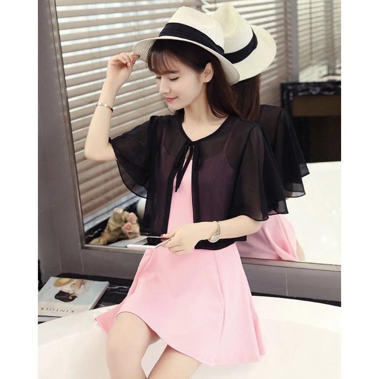 HOT DEALS Atasan Wanita Outer CERUTY Korean Look Tali depan Cantik kekinian