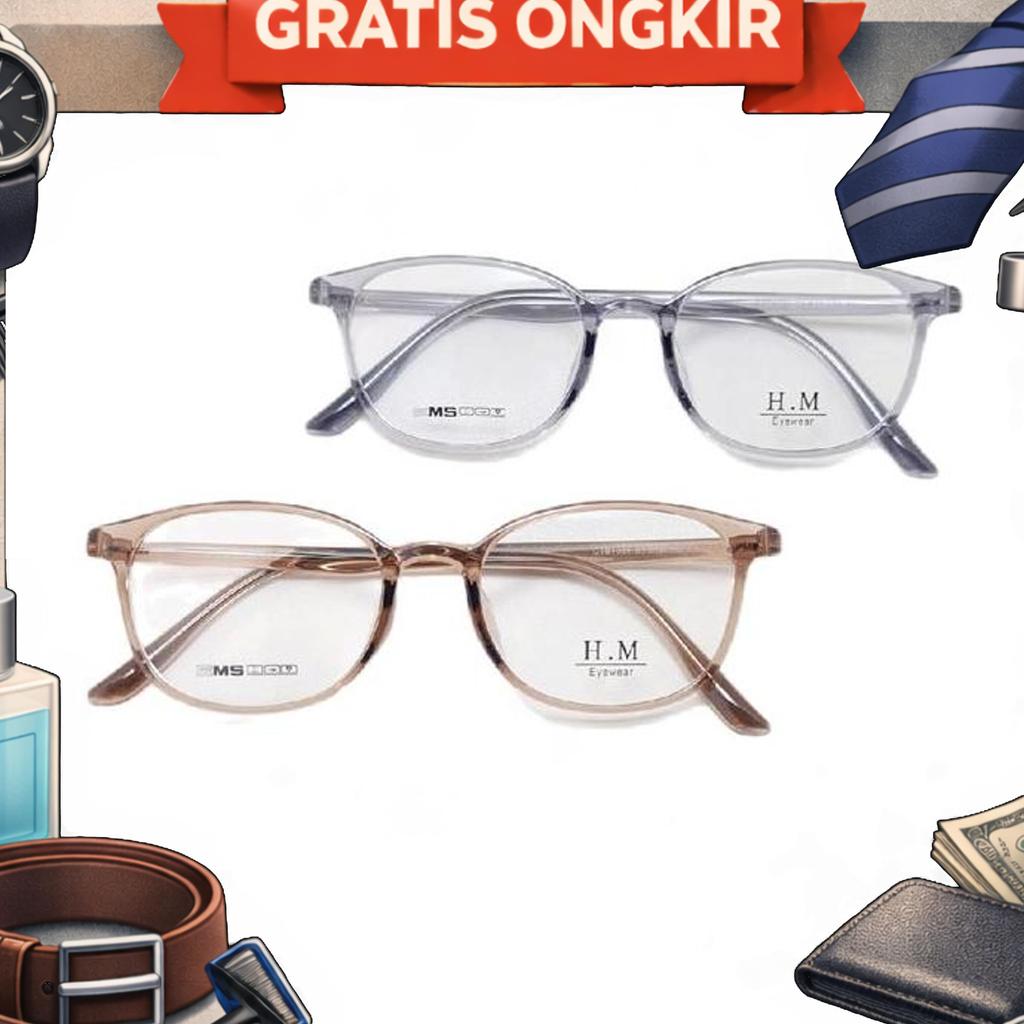 Frame Kacamata H.M Gtb1081 51-18-150 Elastis Flexibel Lentur
