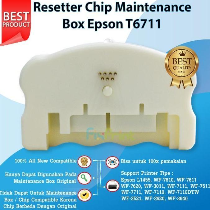 Bestone- Resetter Chip Maintenance Box Epson T6710 T6711 Printer L1455 WF-7711