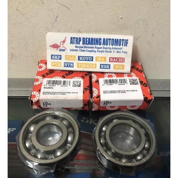 BEARING 6205 C3 6304 C3 FAG BEARING SET KRUK AS RX-KING,RZR,RXZ JUPITER Z VEGA R YT 115 SUZUKI TS 12
