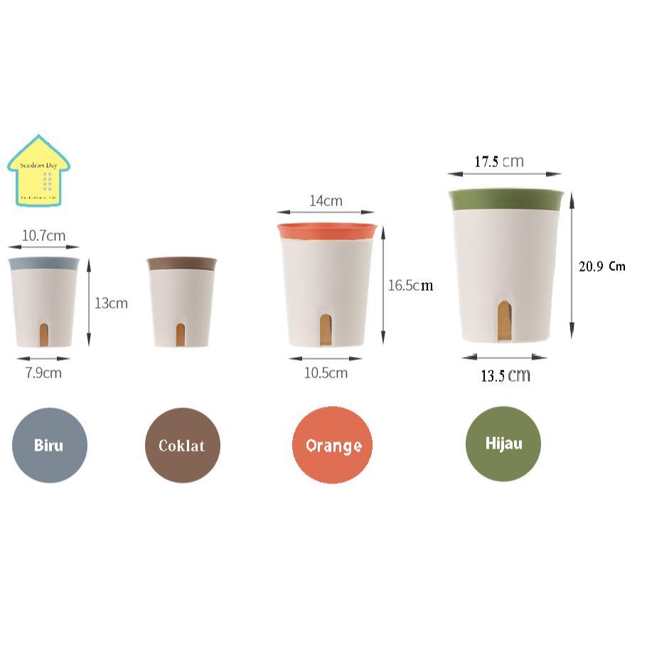 Pot Tanaman Self Watering Pot serap air absorb otomatis