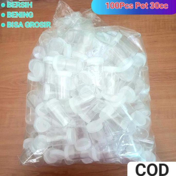 100Pcs Pot 30cc Pot Urine Pot Dahak Pot Lab Pot Obat