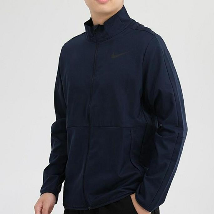 Sale Jaket Nike Dri-Fit Woven Training Casual Sports Navy - Cu4954-451