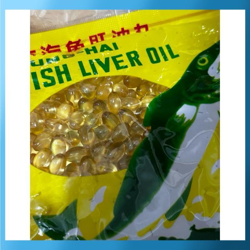 Cuci Gudang Tung Hai Fish Liver Oil isi 500 Capsules (kemasan pabrik asli)  | Vitamin & Suplemen Min