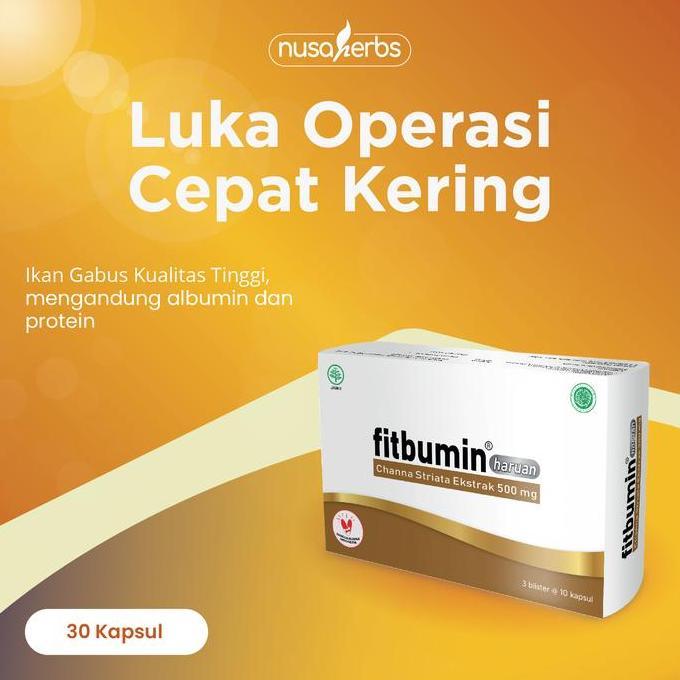 P_dalali - Fitbumin Haruan Suplemen Ikan Gabus Albumin | Bantu Menunjang Pemulihan Pasca Operasi