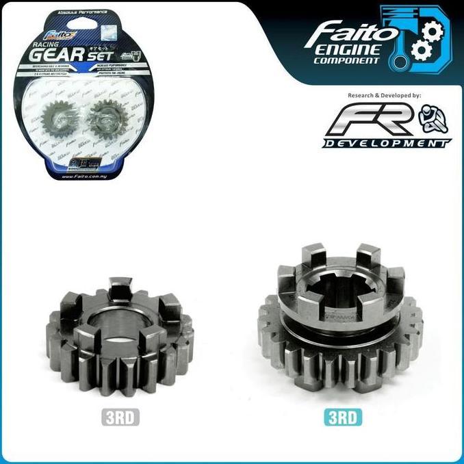 Promo Faito Gigi Ratio Rasio Satuan Jupiter Z / Vega R / Crypton Gigi 3 20T 28T Racing Gear Set