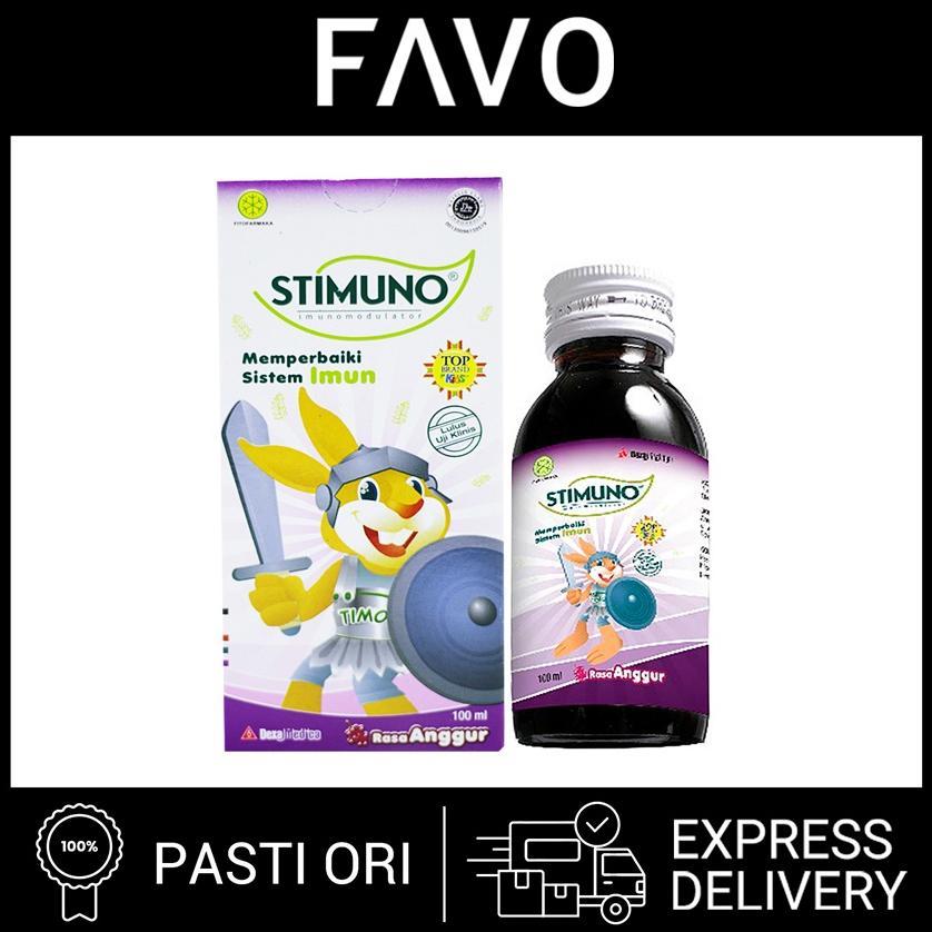 Stimuno Sirup Rasa Anggur - 100 Ml  - Vitamin Daya Tahan Tubuh Anak Womart