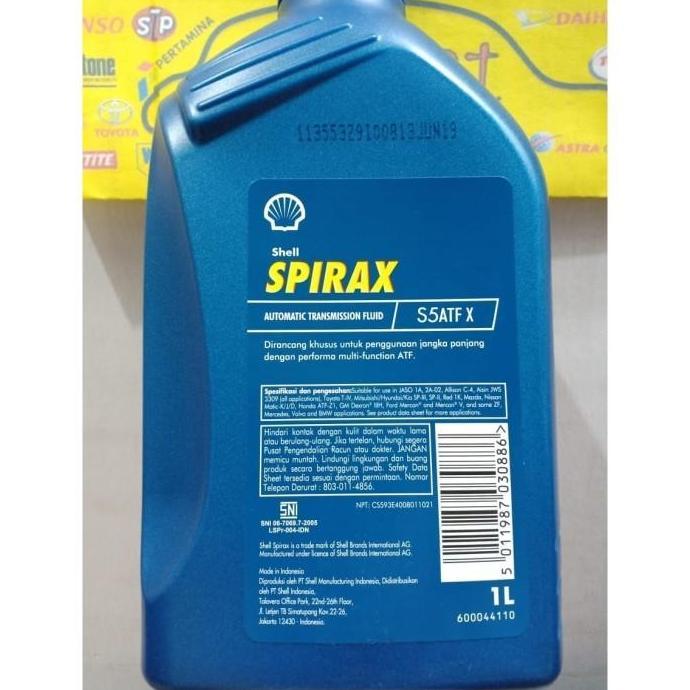 Thebest- OLI SHELL SPIRAX ATF X - OLI SHELL TRANSMISI MATIC -OLI MATIC S5 ATF X