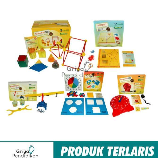 HOT SALE Set Alat Peraga Matematika SD (Terdiri dari 5 Kit Kecil)