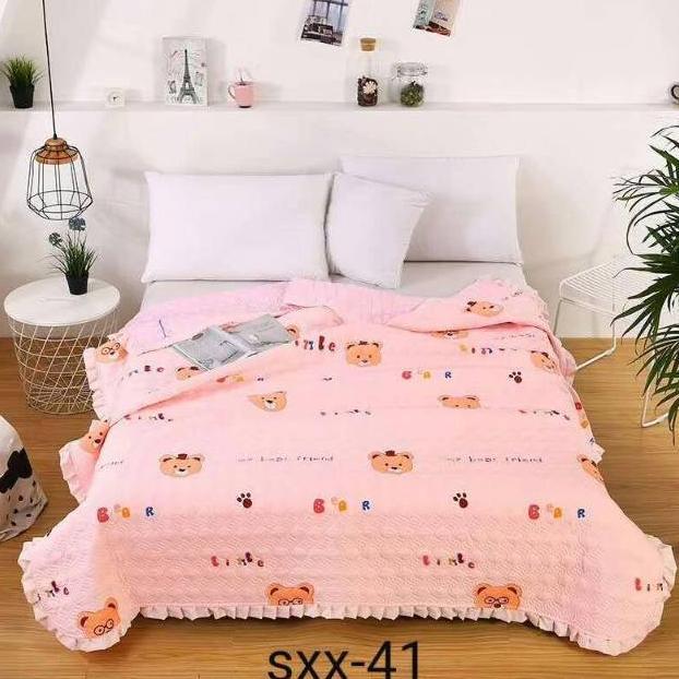 Selimut Quilting (bedcover quilting) (pilih motif melalui chat) / Selimut Katun