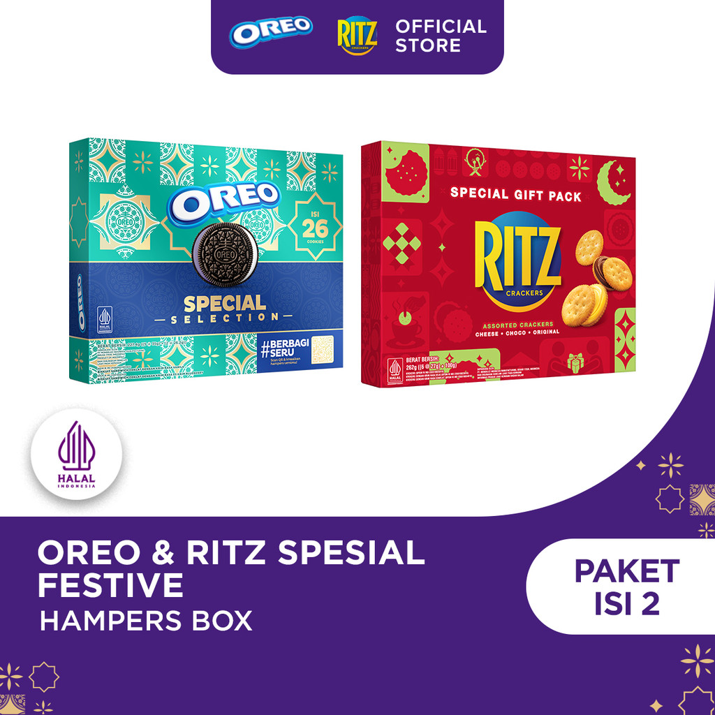 Bundle Hampers Lebaran Isi 2 | Oreo Special Selection & Ritz Special Gift Pack, Parsel Lebaran Gift 