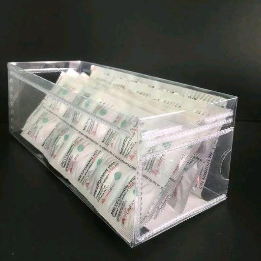 Pilih ukuran isi 25pcs Mika Box Obat / Box obat apotik / kotak obat / wadah obat