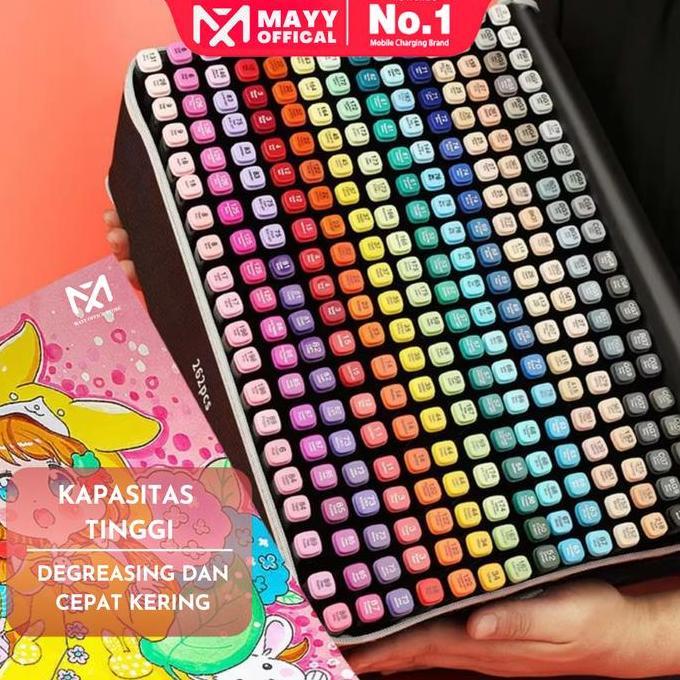 Mayy TouchFive 168/120/80/60 Warna Sketsa Spidol Umum General Marker Set Animation Markers