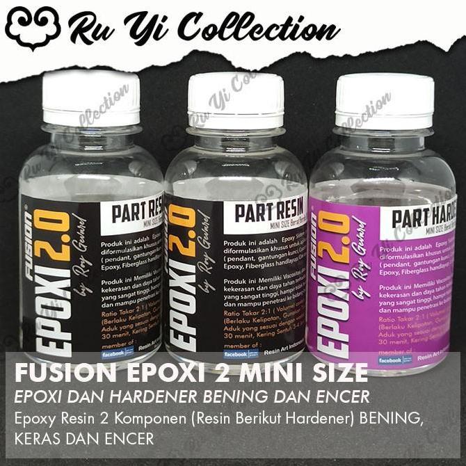 FUSION EPOXI 2.0 MINISIZE 300GR / RESIN EPOXY ENCER BENING FLEKSIBLE UNTUK CARBON JORAN ART CRAFT