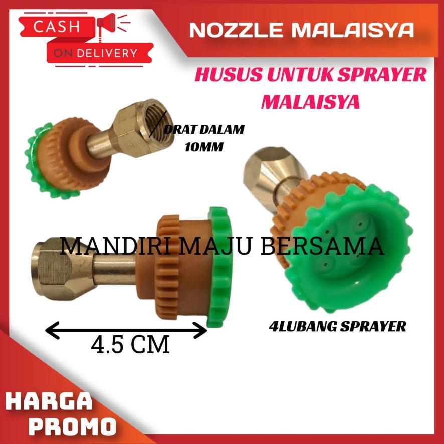 Bisa Cod Nozzle Sprayer Malaysia 4Lubang / Nozzle Lurus Sprayer Elektrik >>>
