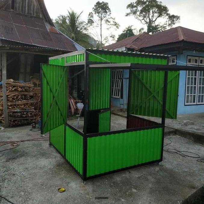 Terlaris Warung Booth Container Booth Container Konter Pulsa Booth Container Minimalis 140X250X200
