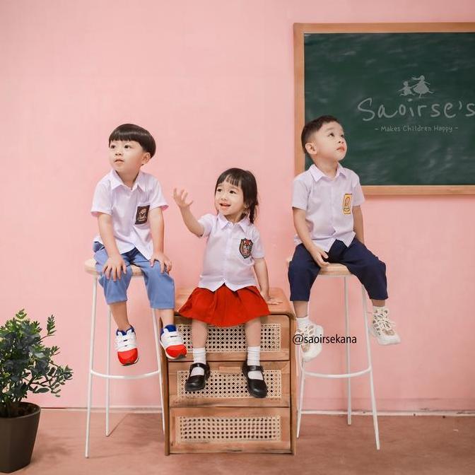 BEST SELLER / PREMIUM Saoirse's Seragam Nasional - Uniform SD SMP SMA Bayi Balita Batita Anak Peremp