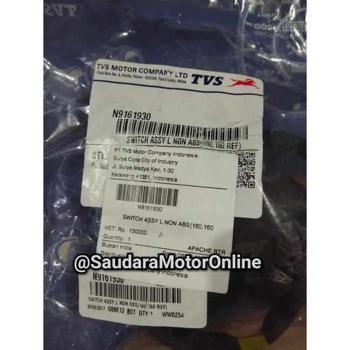 Saklar Kiri Tvs Apache 160-180 New (N9161930) Original Promo
